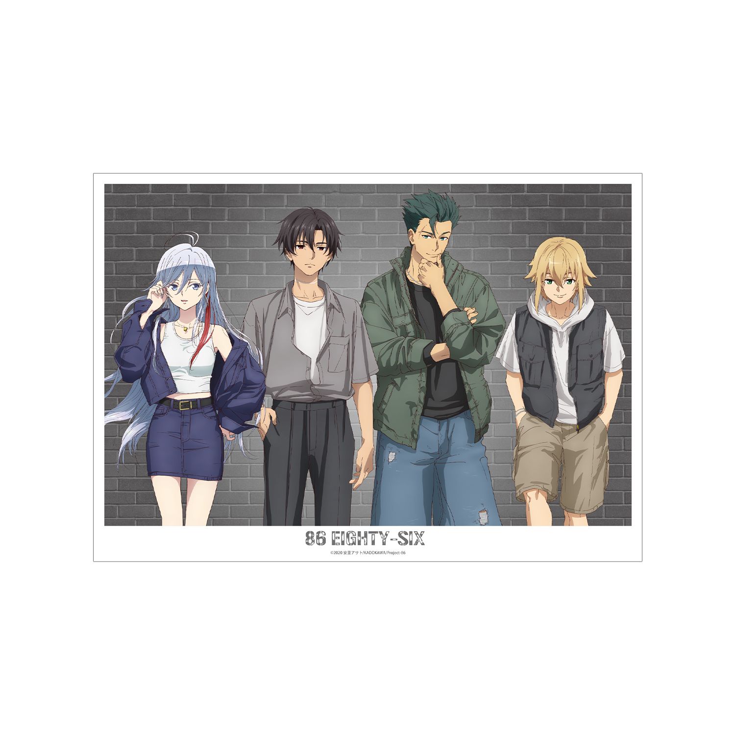 TVアニメ「86―エイティシックス―」 描き下ろし 集合 ストリートファッションver. A3マットポスター - AniSmile
