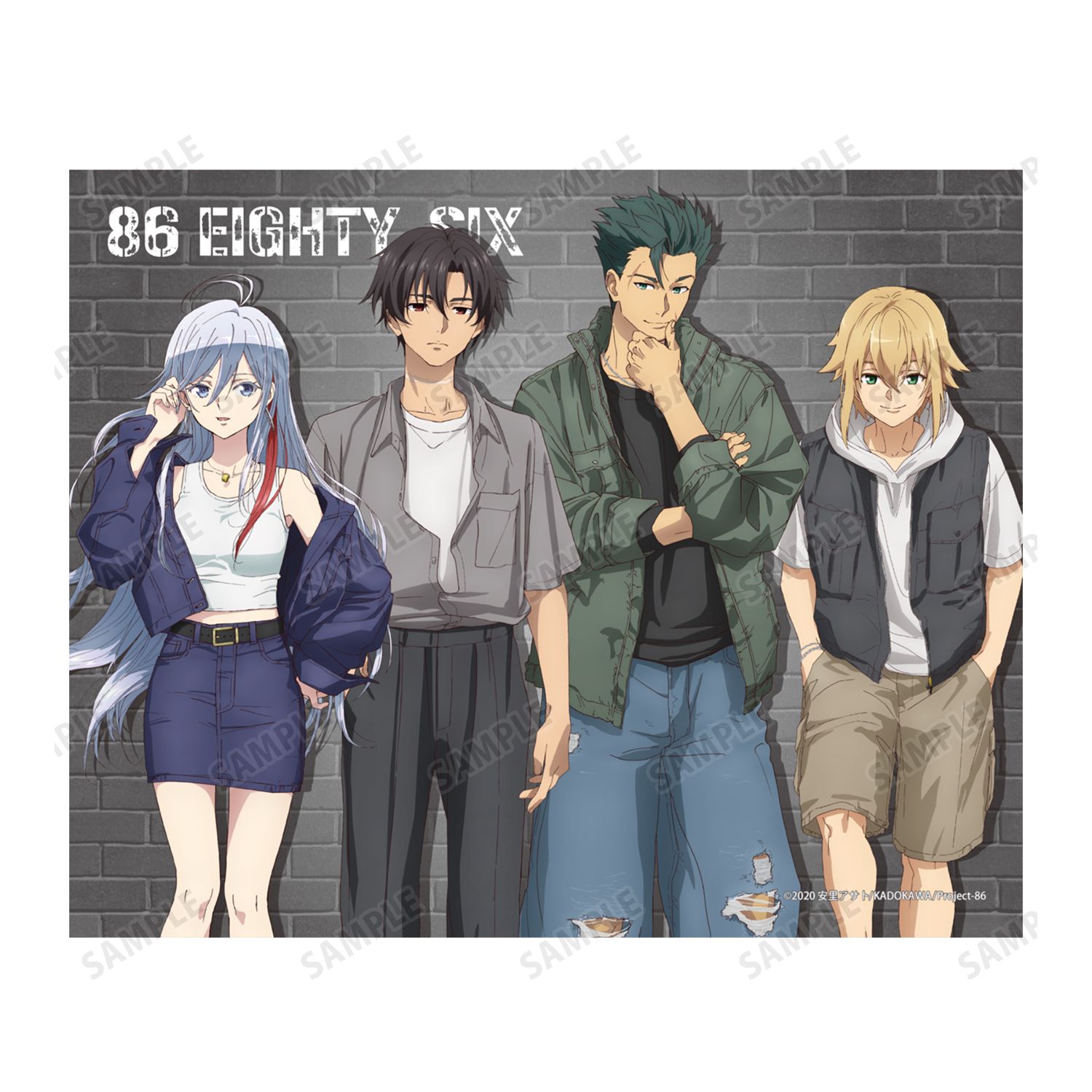 TVアニメ「86―エイティシックス―」 描き下ろし 集合 ストリートファッションver. F3号キャンバスボード 图片 3 | AniSmile