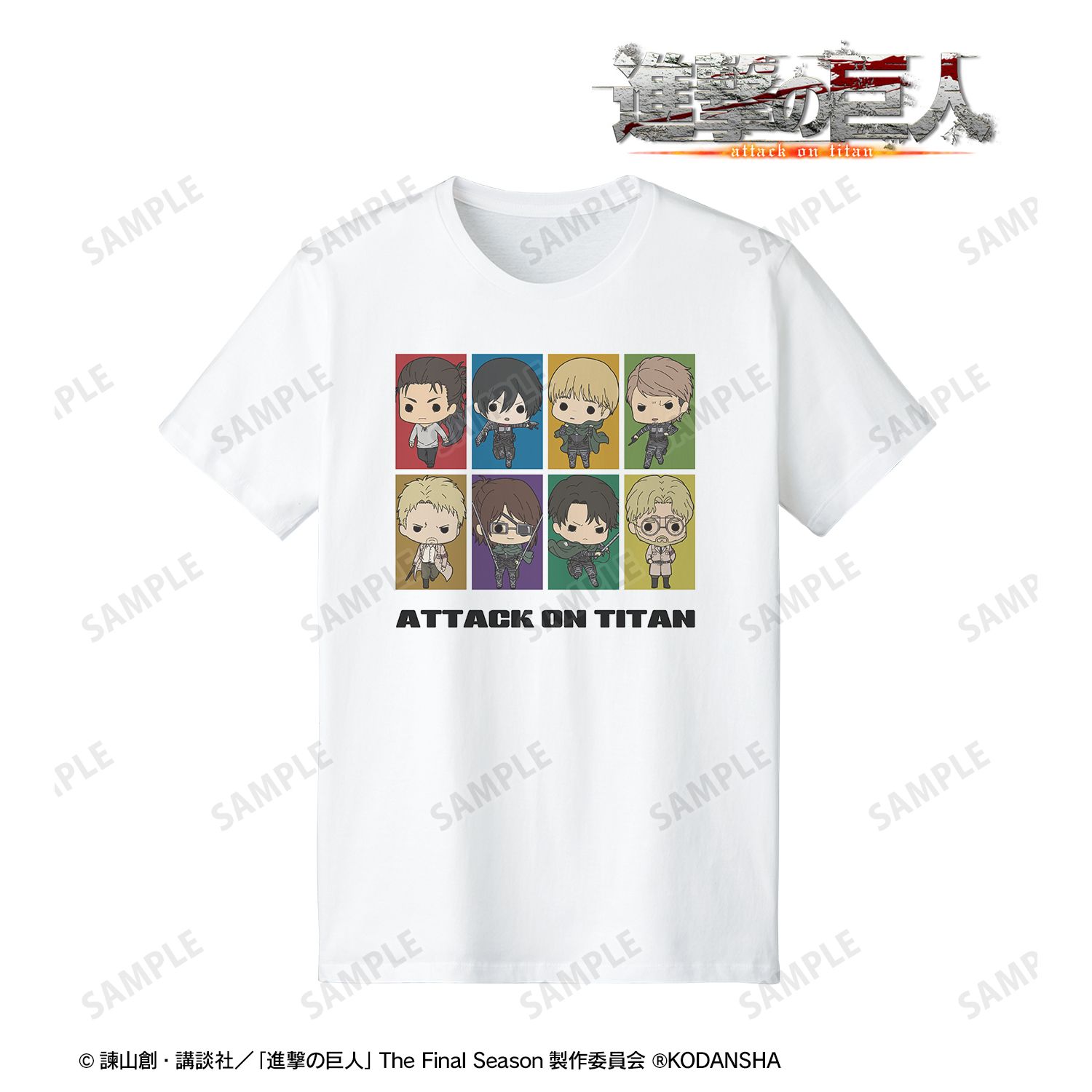TVアニメ『進撃の巨人』 集合 TINY Tシャツメンズ(サイズ/L) 画像 2 | AniSmile