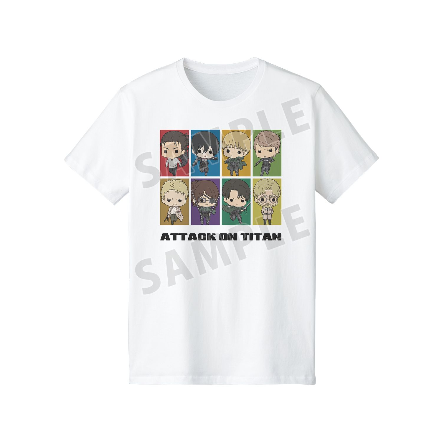 TVアニメ『進撃の巨人』 集合 TINY Tシャツレディース(サイズ/L) - AniSmile