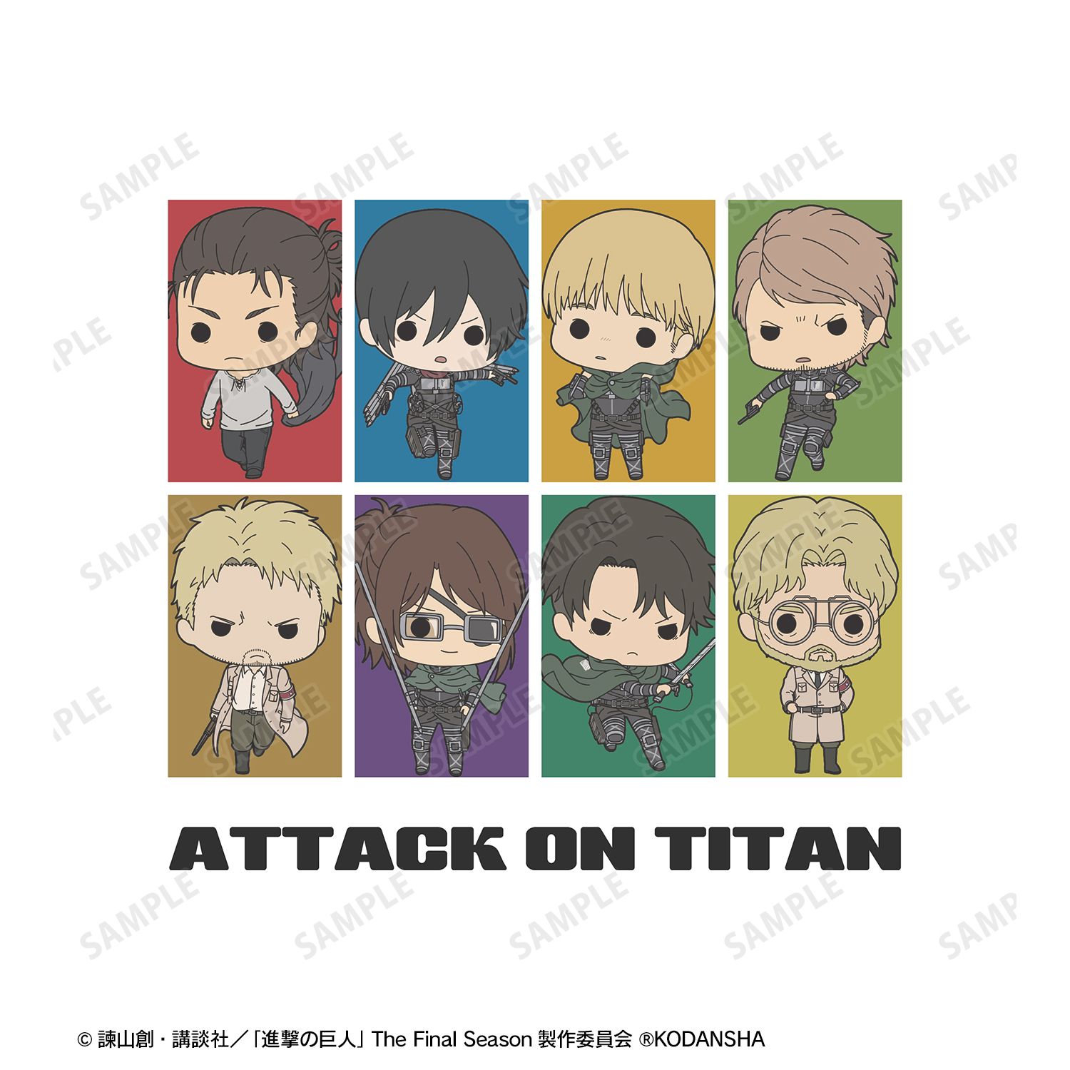 TVアニメ『進撃の巨人』 集合 TINY Tシャツレディース(サイズ/M) 画像 3 | AniSmile