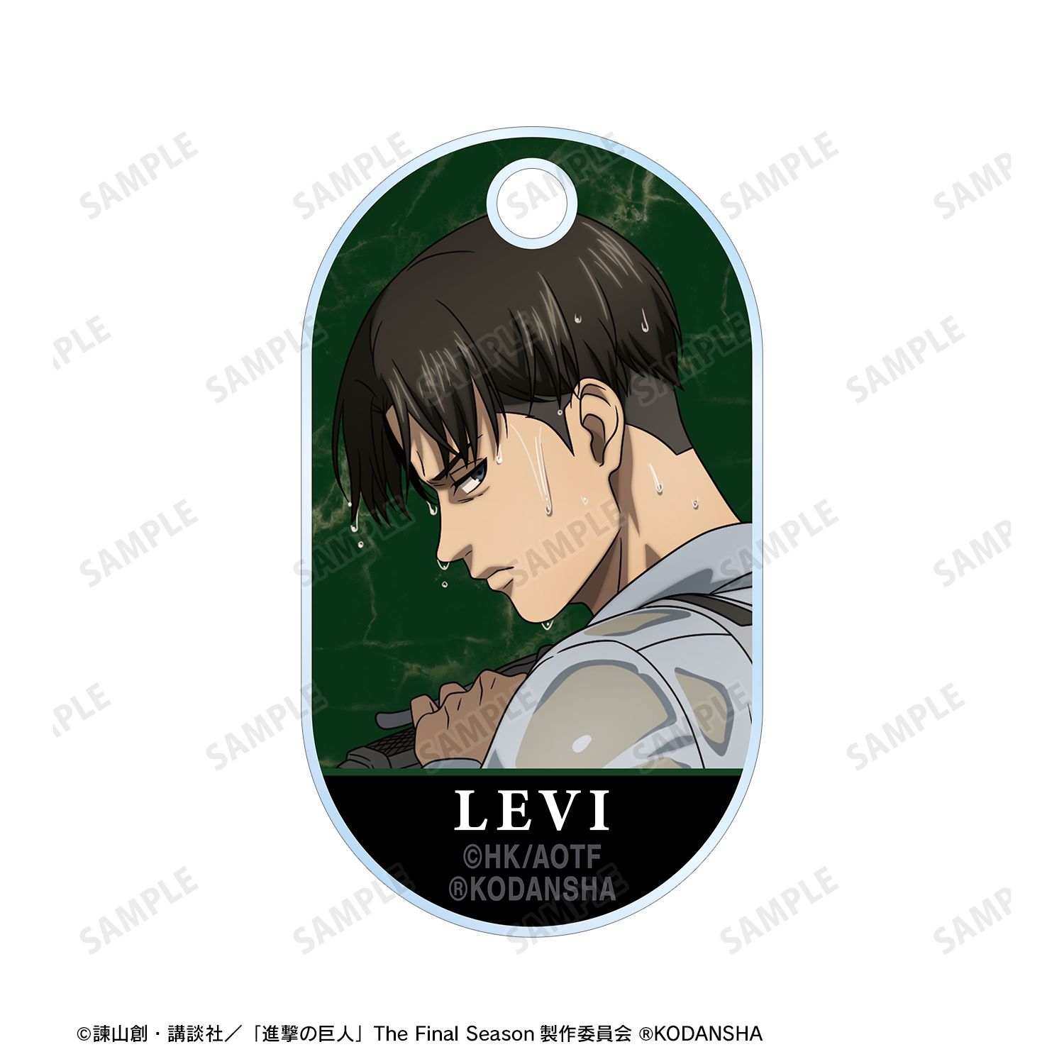 TVアニメ『進撃の巨人』 描き下ろしイラスト リヴァイ 戦う背中ver. 2連ワイヤーアクリルキーホルダー 画像 3 | AniSmile