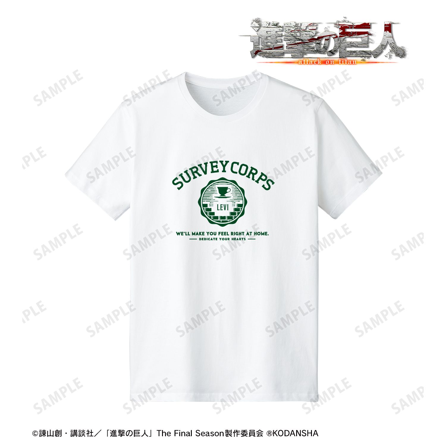 TVアニメ『進撃の巨人』 リヴァイ カレッジTシャツレディース(サイズ/XXXL) 画像 2 | AniSmile