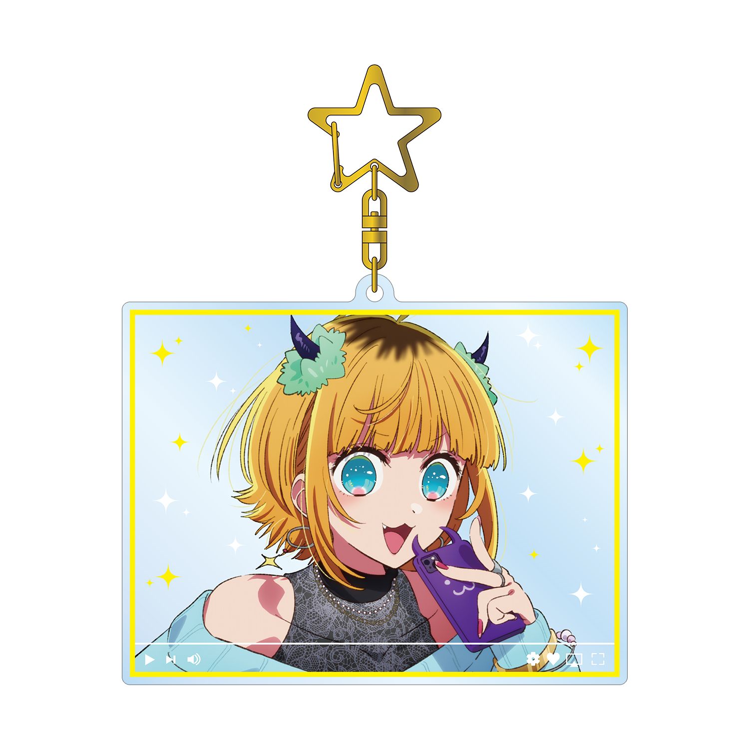 【推しの子】 MEMちょ 配信風BIGアクリルキーホルダー Image 2 | AniSmile