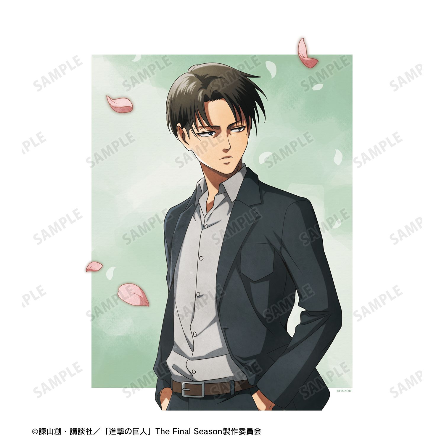 TVアニメ『進撃の巨人』 描き下ろし リヴァイ 歩み・水彩風ver. キャンバスボード 画像 3 | AniSmile