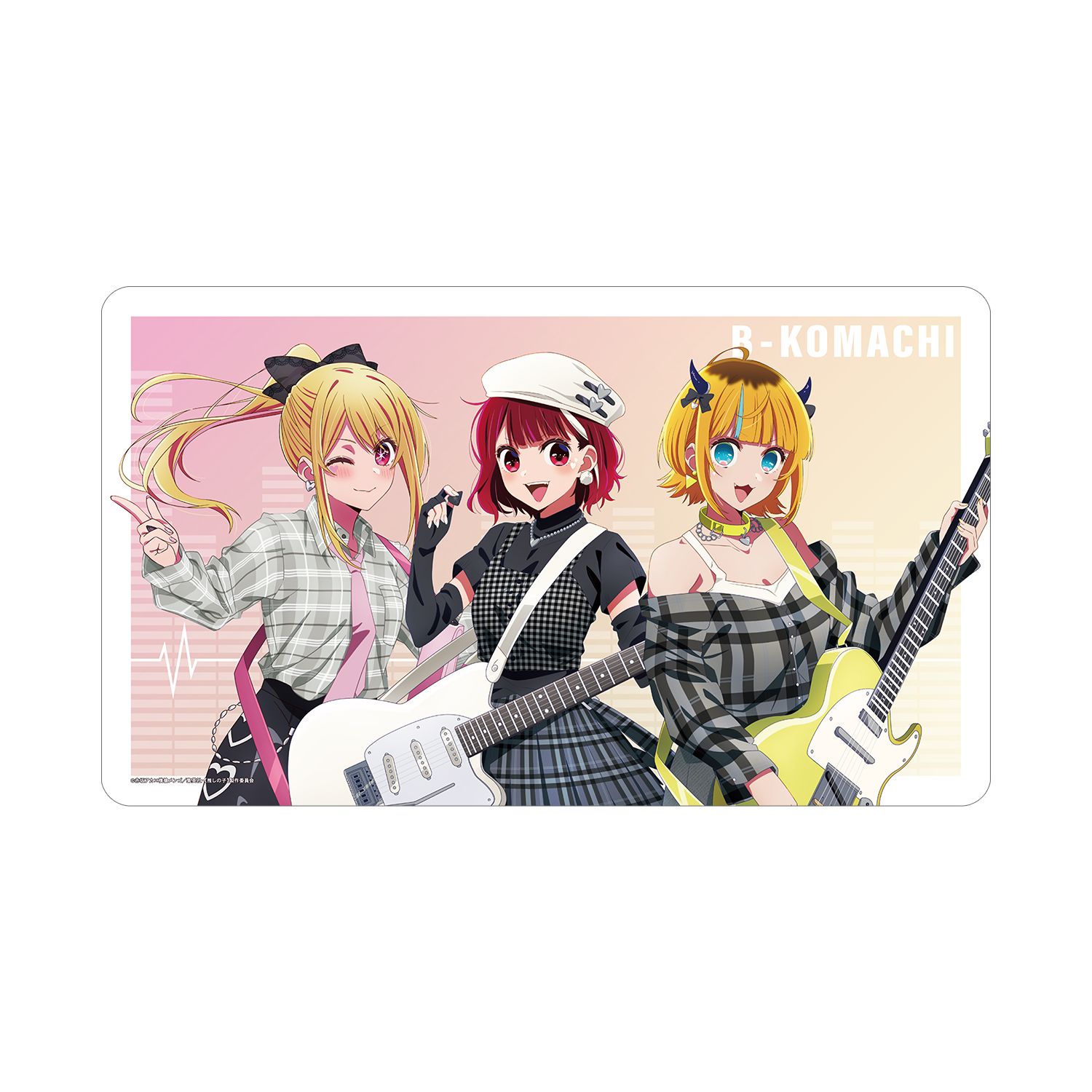 【推しの子】 描き下ろし ルビー&有馬かな&MEMちょ ロックバンドver. マルチデスクマット 画像 4 | AniSmile