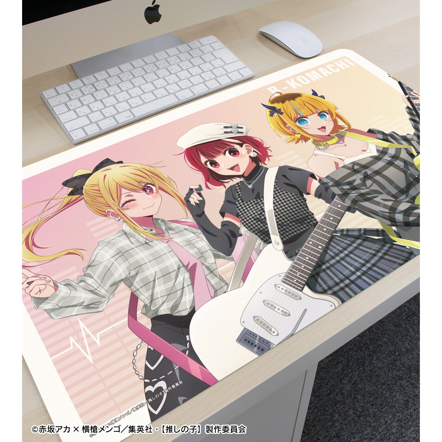 【推しの子】 描き下ろし ルビー&有馬かな&MEMちょ ロックバンドver. マルチデスクマット 画像 6 | AniSmile
