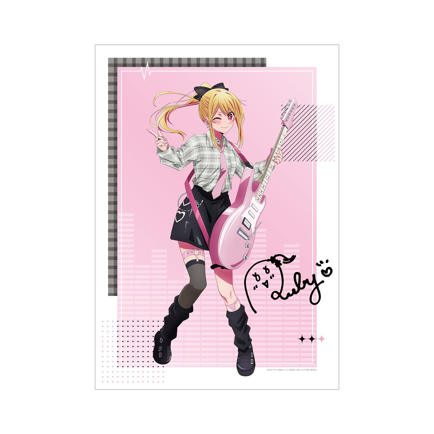 【推しの子】 描き下ろし ルビー ロックバンドver. A3マット加工ポスター 画像 3 | AniSmile