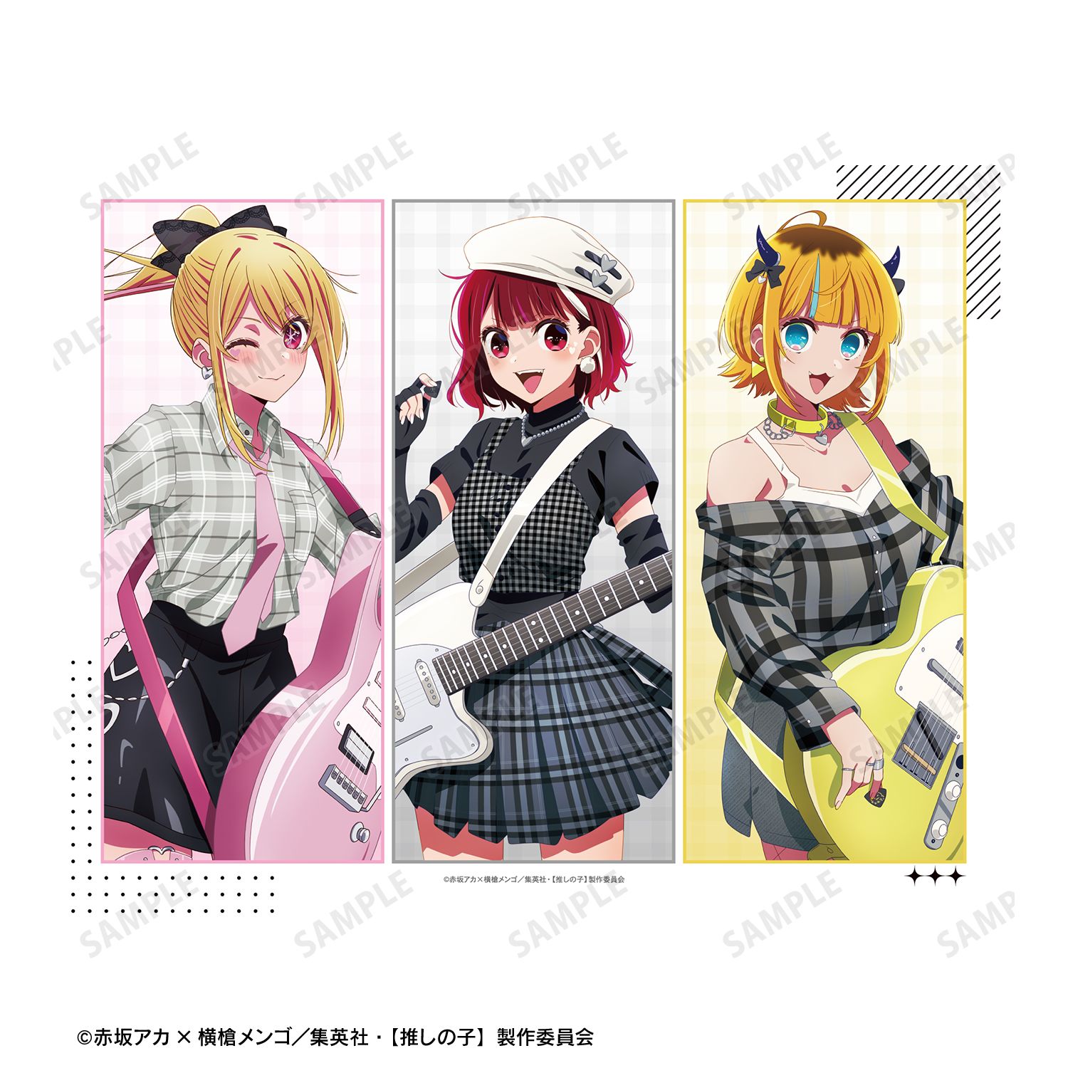 【推しの子】 描き下ろし ルビー&有馬かな&MEMちょ ロックバンドver. キャンバスボード 画像 6 | AniSmile