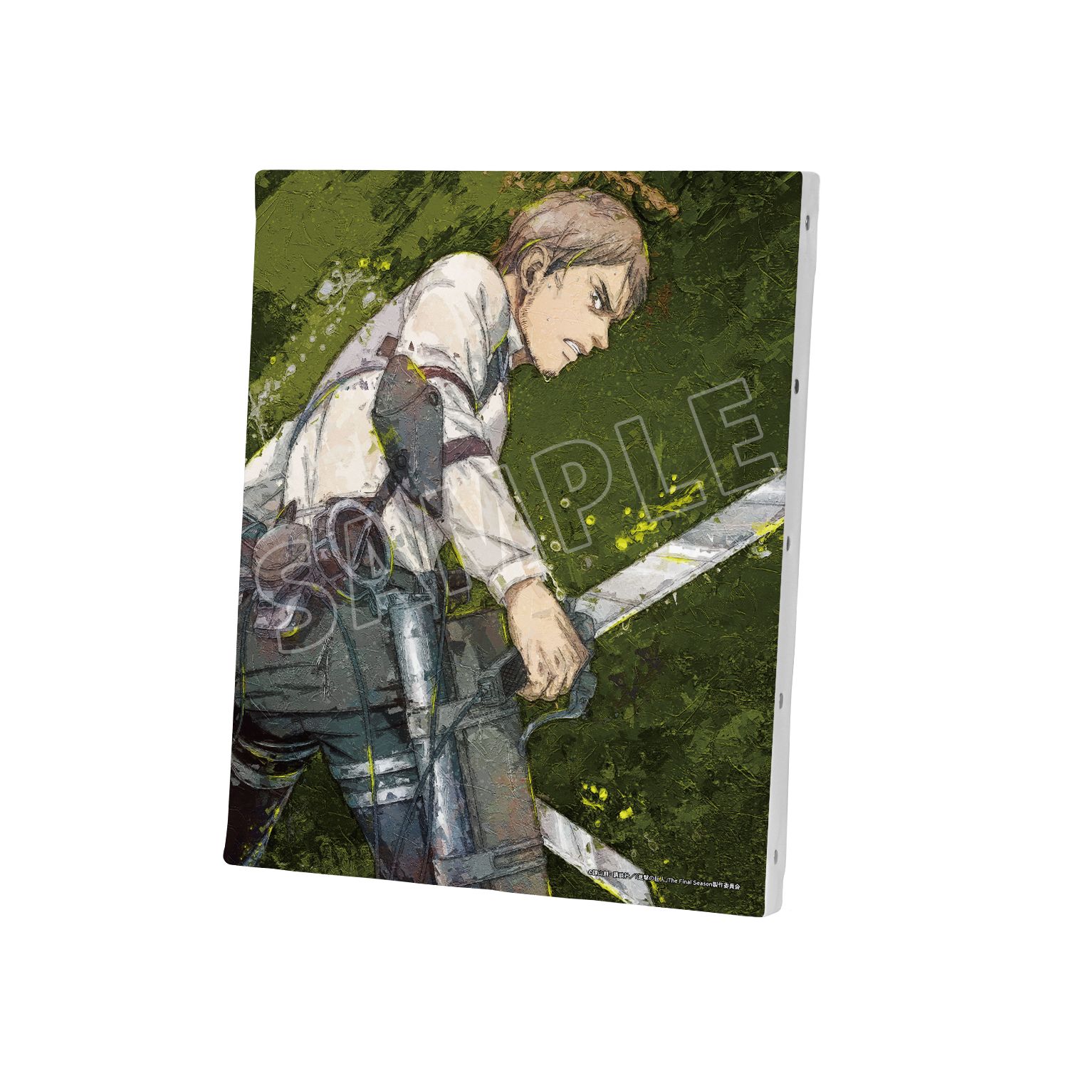 TVアニメ『進撃の巨人』 描き下ろし ジャン 戦う背中ver. grunge CANVAS キャンバスボード - official product image | AniSmile