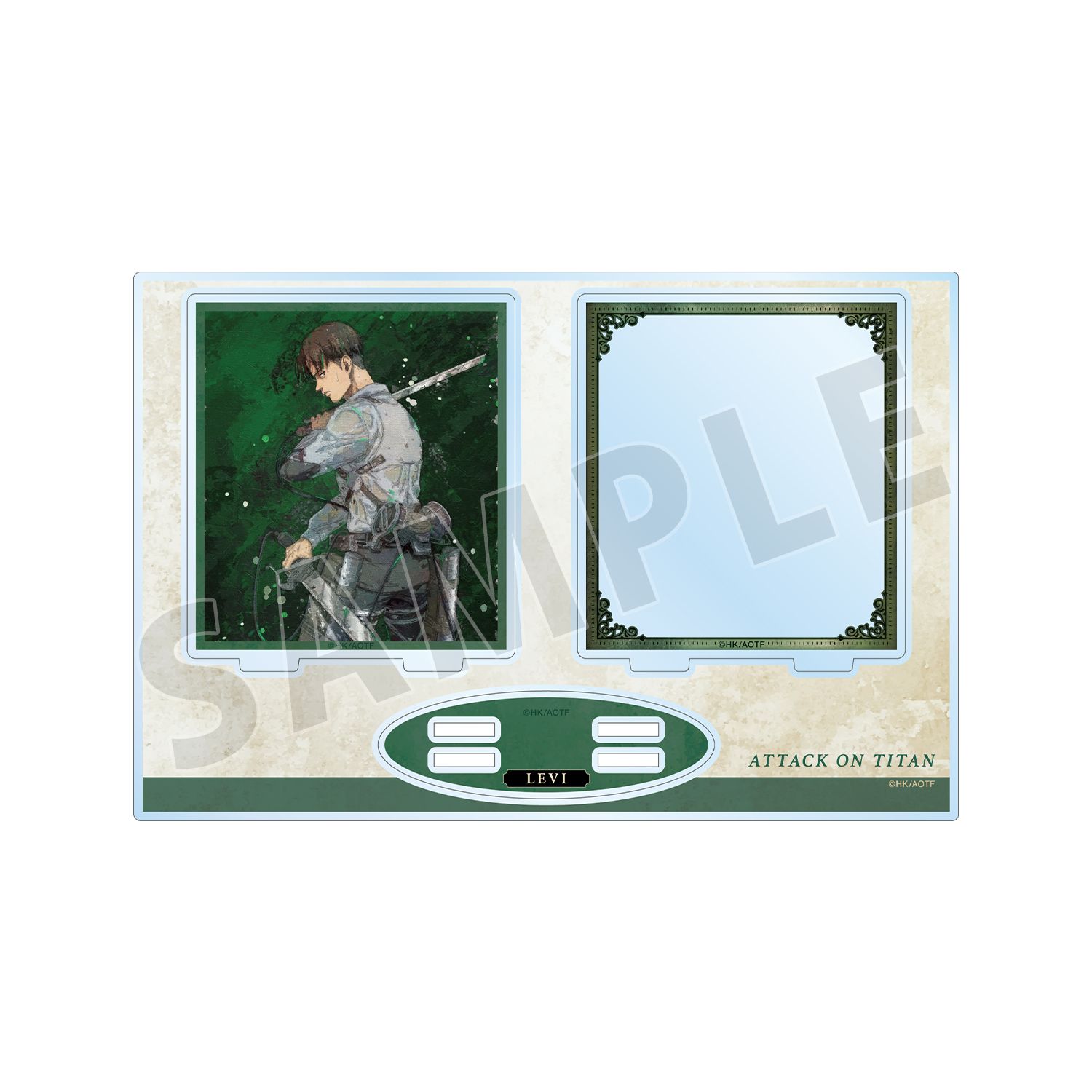 TVアニメ『進撃の巨人』 描き下ろし リヴァイ 戦う背中ver. grunge CANVAS パーツ付きBIGアクリルスタンド - official product image | AniSmile