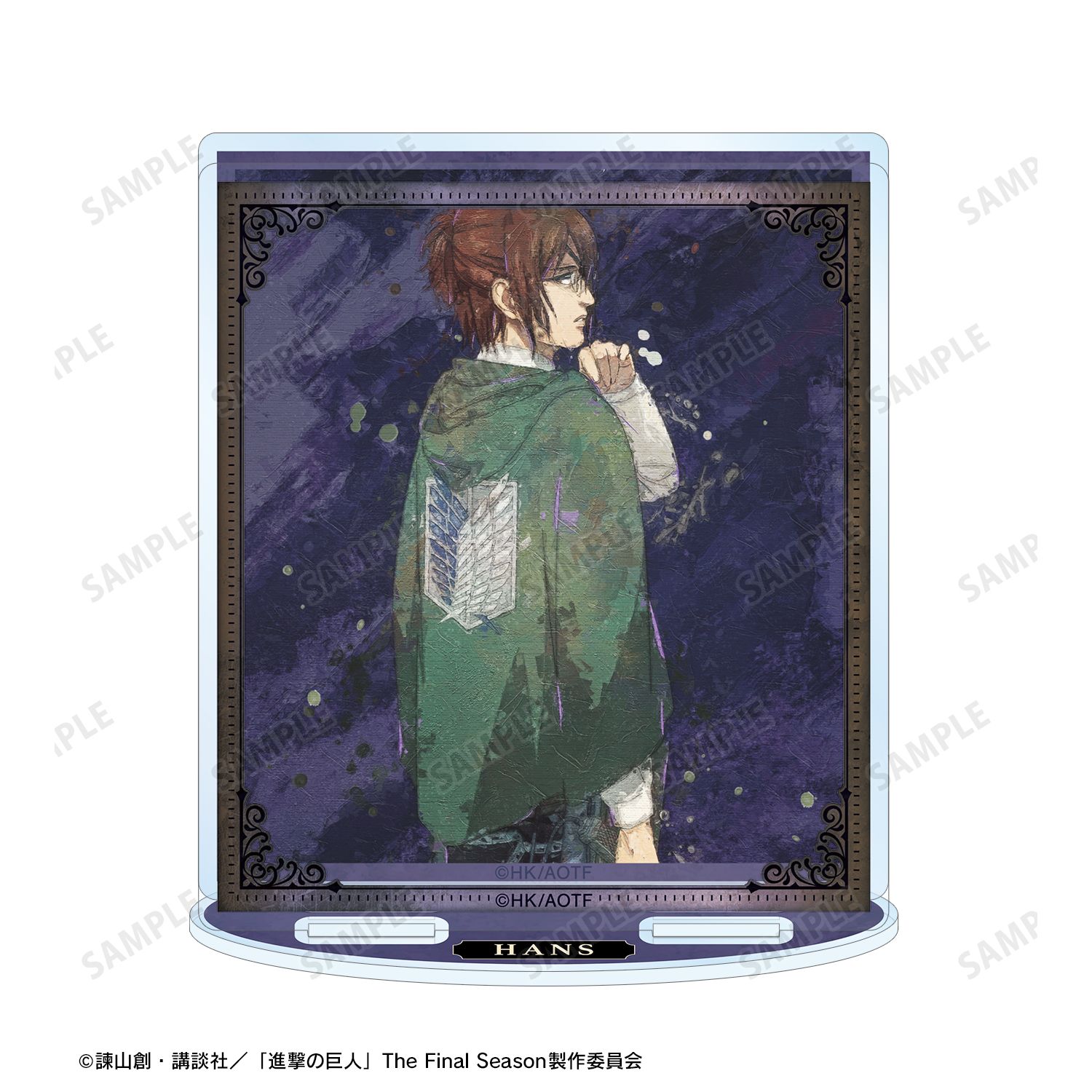 TVアニメ『進撃の巨人』 描き下ろし ハンジ 戦う背中ver. grunge CANVAS パーツ付きBIGアクリルスタンド Image 3 | AniSmile