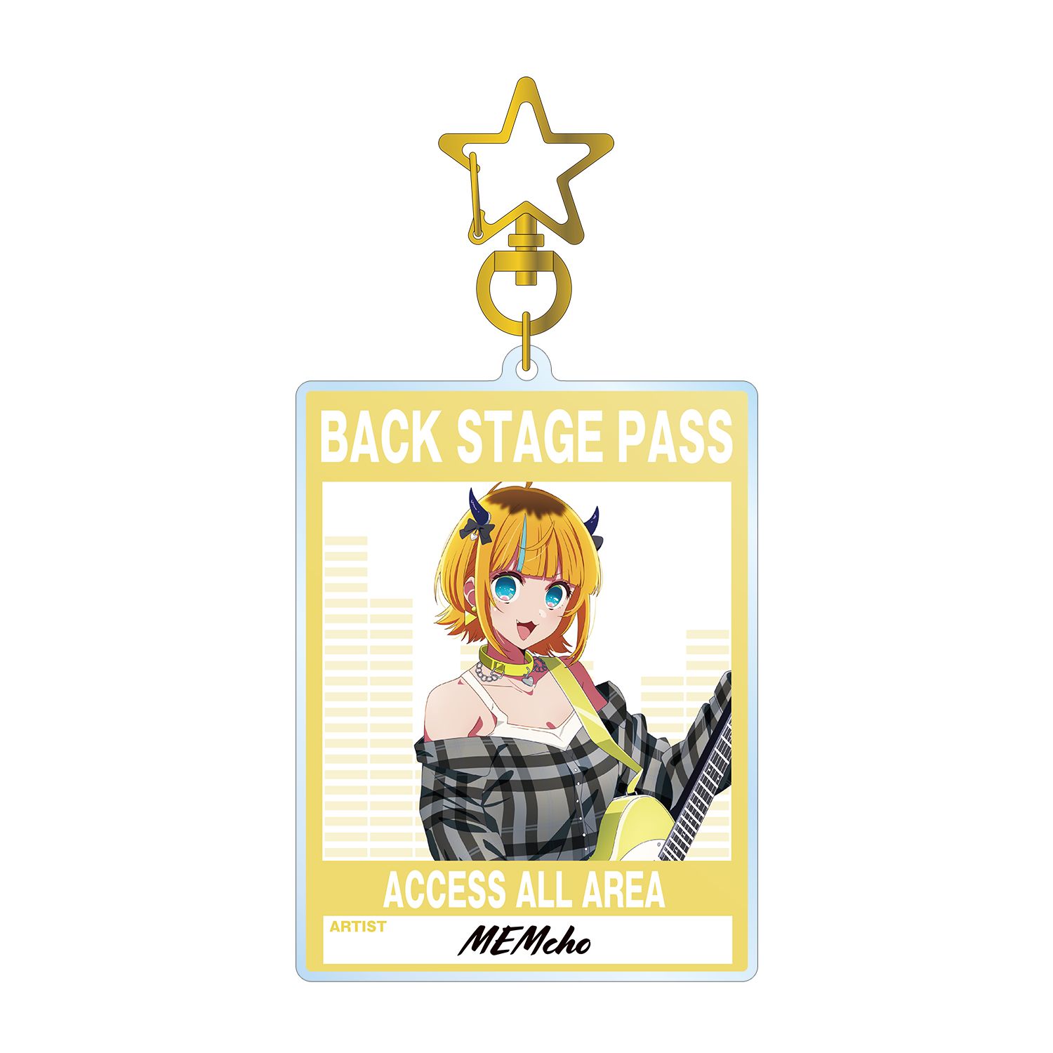 【推しの子】 描き下ろし MEMちょ ロックバンドver. BIGアクリルキーホルダー Image 3 | AniSmile