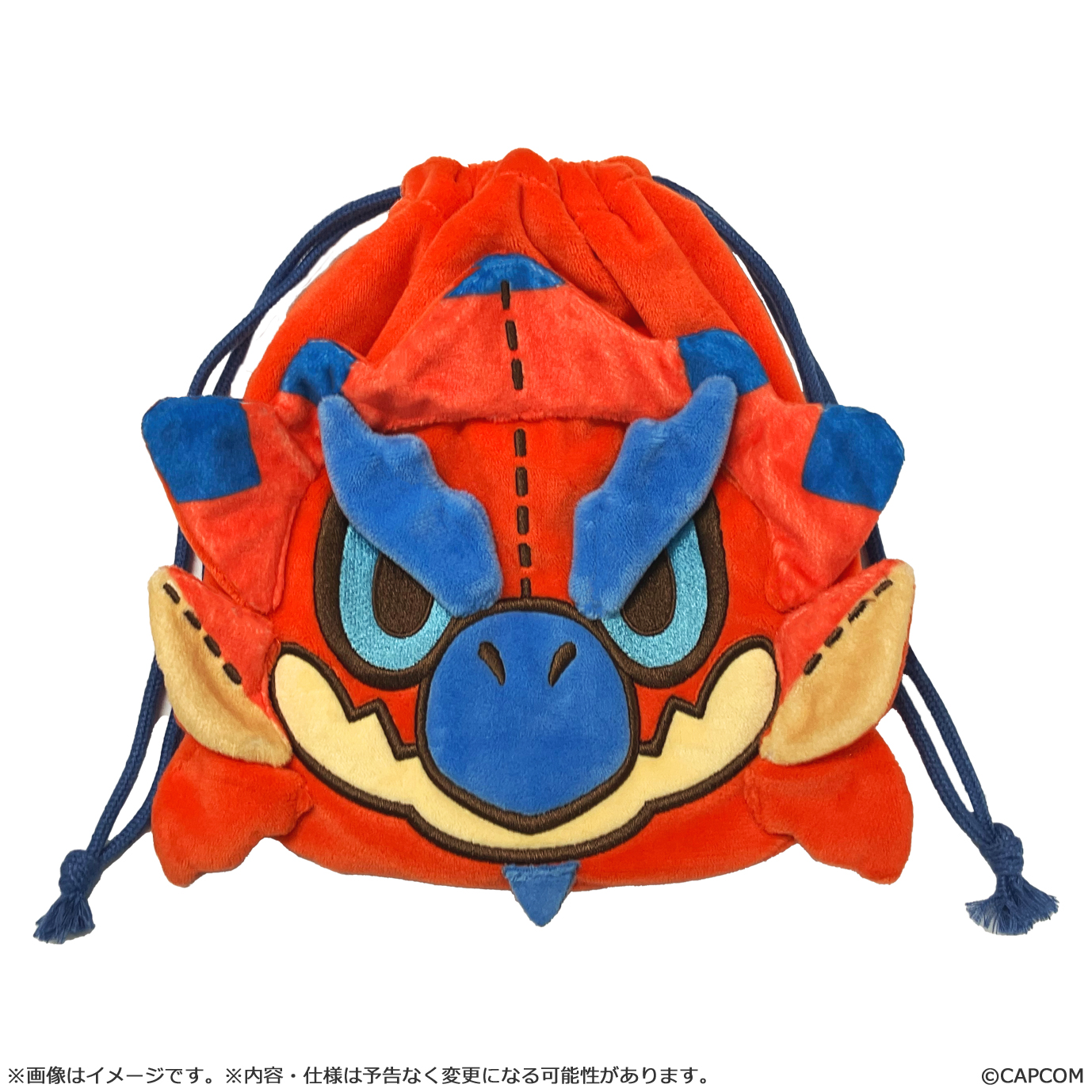 モンスターハンター モンでふぉ 巾着ポーチ リオレウス Image 4 | AniSmile