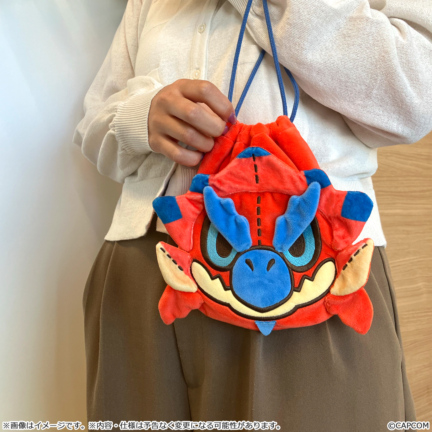 モンスターハンター モンでふぉ 巾着ポーチ リオレウス Image 6 | AniSmile