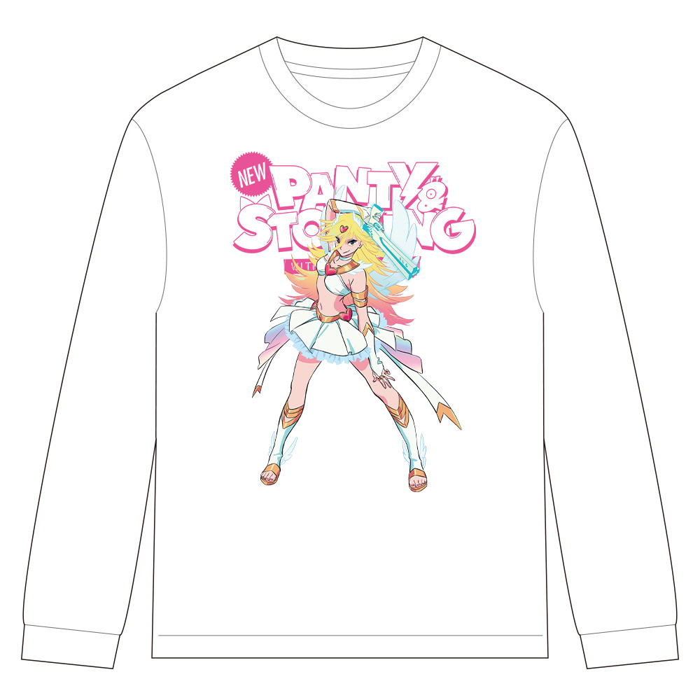 New PANTY & STOCKING with GARTERBELT リブ付ロングスリーブTシャツ パンティ リアル等身ver. Mサイズ 图片 3 | AniSmile