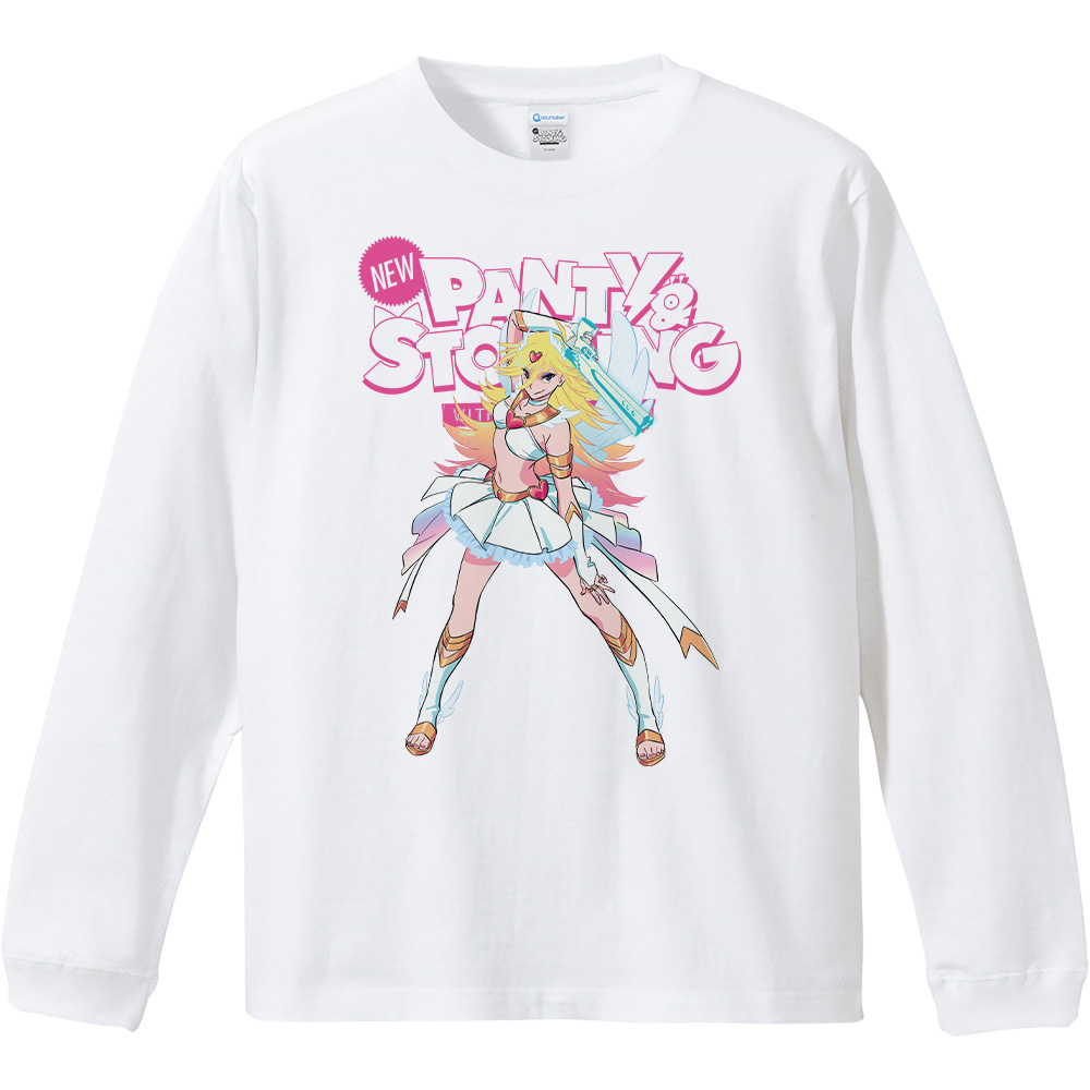 New PANTY & STOCKING with GARTERBELT リブ付ロングスリーブTシャツ パンティ リアル等身ver. Lサイズ - AniSmile