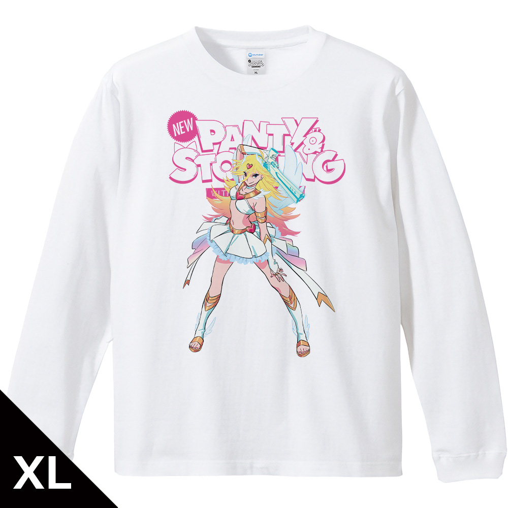 New PANTY & STOCKING with GARTERBELT リブ付ロングスリーブTシャツ パンティ リアル等身ver. XLサイズ - AniSmile