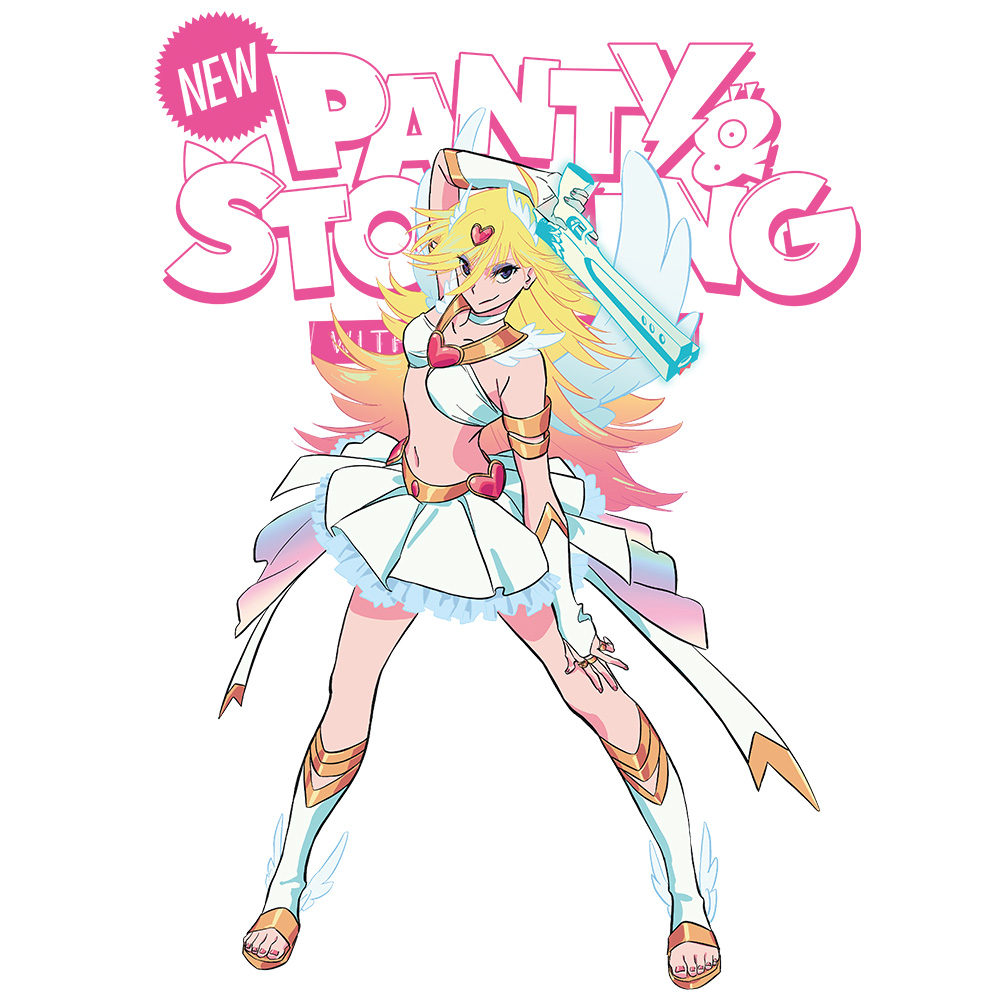 New PANTY & STOCKING with GARTERBELT リブ付ロングスリーブTシャツ パンティ リアル等身ver. XLサイズ 图片 3 | AniSmile