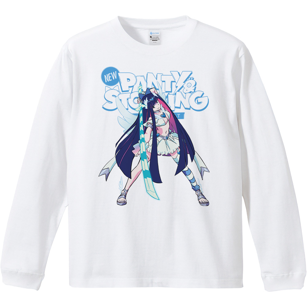 New PANTY & STOCKING with GARTERBELT リブ付ロングスリーブTシャツ ストッキング リアル等身ver. Mサイズ Image 2 | AniSmile