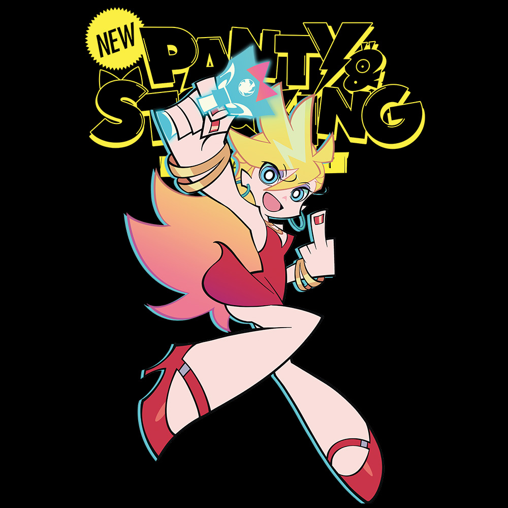 New PANTY & STOCKING with GARTERBELT Tシャツ パンティ キービジュアルver. Mサイズ Image 4 | AniSmile