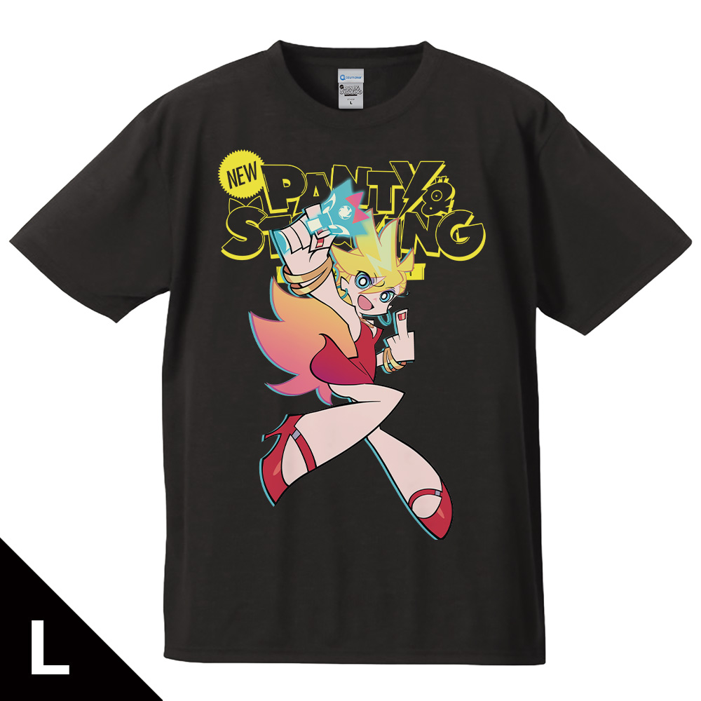 New PANTY & STOCKING with GARTERBELT Tシャツ パンティ キービジュアルver. Lサイズ - AniSmile