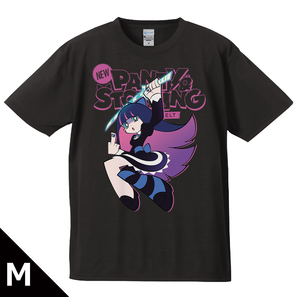 New PANTY & STOCKING with GARTERBELT Tシャツ ストッキング キービジュアルver. Mサイズ - AniSmile