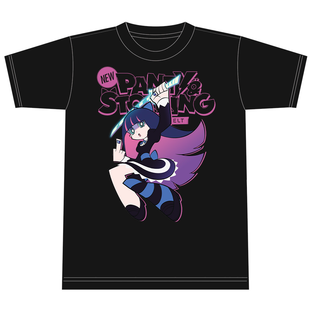 New PANTY & STOCKING with GARTERBELT Tシャツ ストッキング キービジュアルver. XLサイズ Image 3 | AniSmile