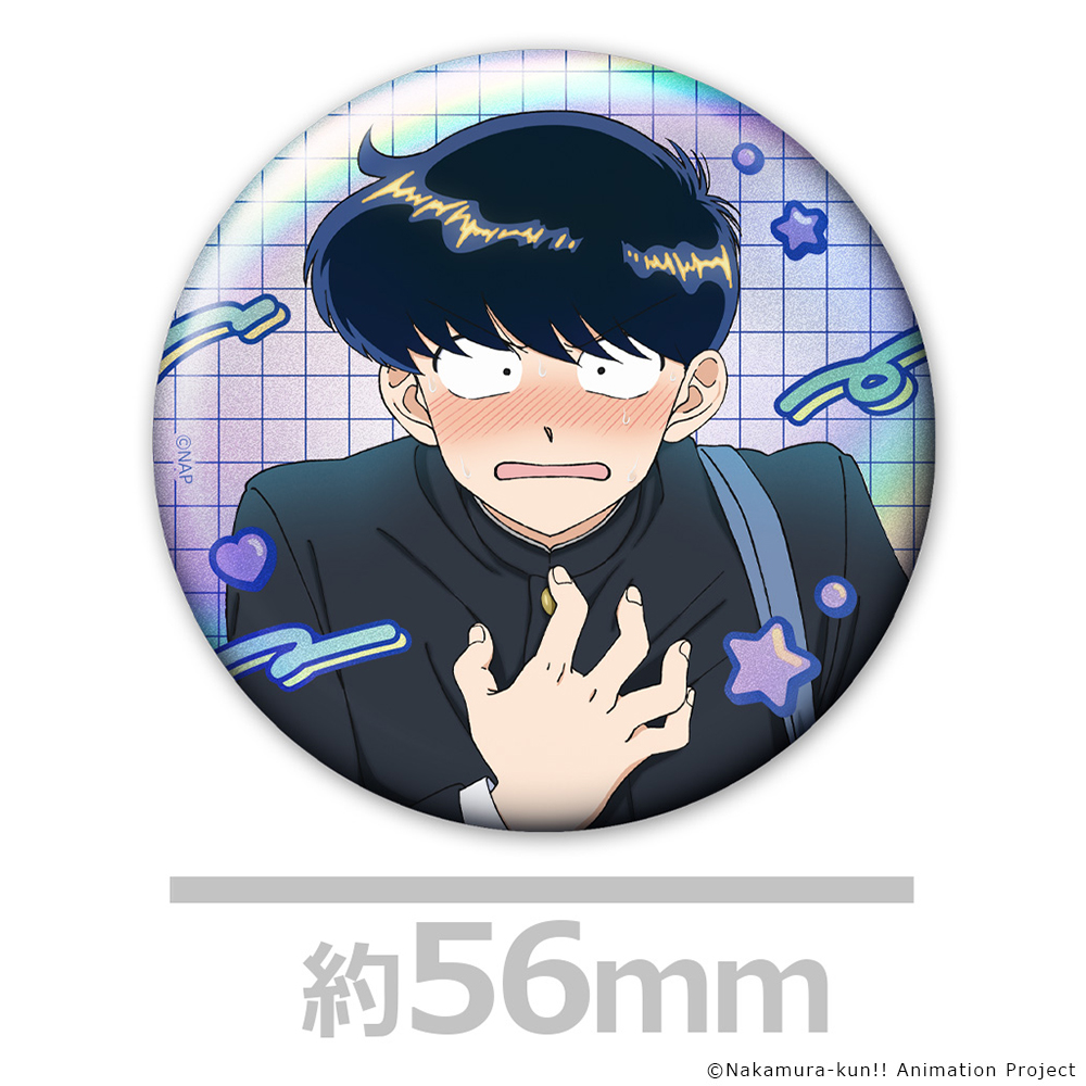ガンバレ!中村くん!! ホログラム缶バッジ2個セット 中村男久斗&広瀬愛貴 Image 2 | AniSmile