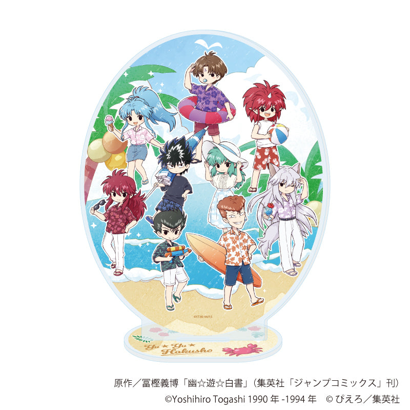 アクリルスタンド「幽☆遊☆白書」88/集合デザイン アロハver.(グラフアートイラスト) - official product image | AniSmile