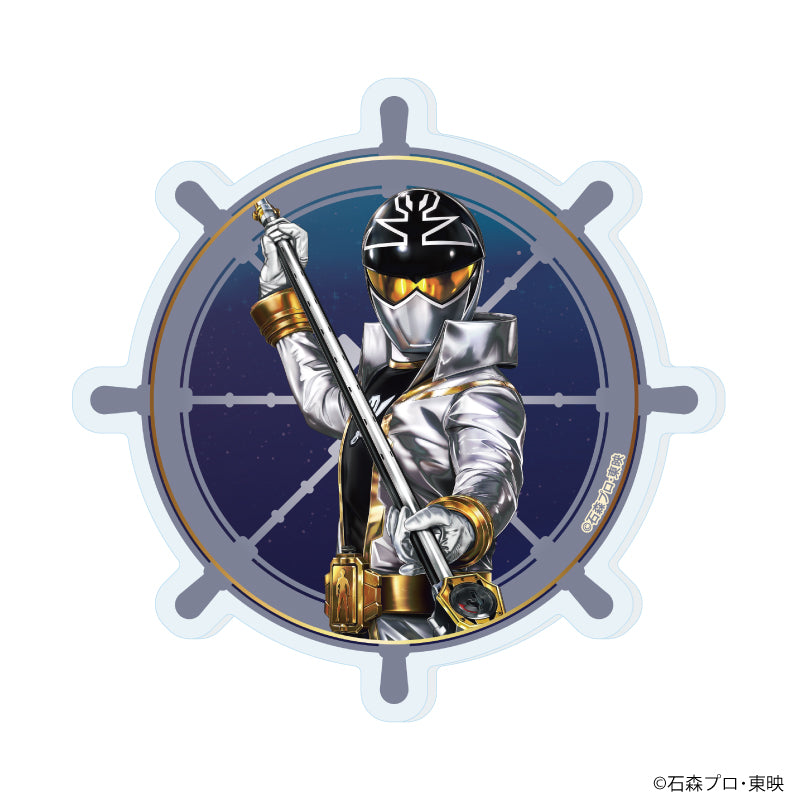 アクリルコースター「海賊戦隊ゴーカイジャー」06/ゴーカイシルバー(描き起こしイラスト) - AniSmile
