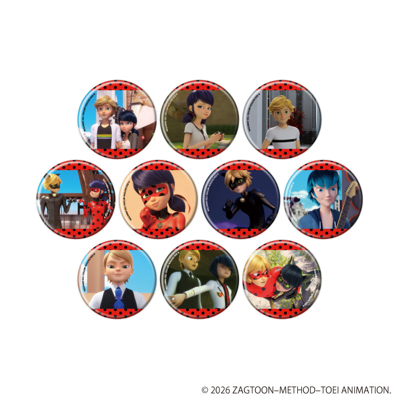 缶バッジ「ミラキュラス レディバグ&シャノワール」10/ブラインド(全10種)(場面写イラスト) - AniSmile