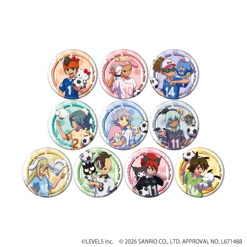 缶バッジ「イナズマイレブン×サンリオキャラクターズ」0 /ブラインド(全10種)(コラボイラスト) - AniSmile