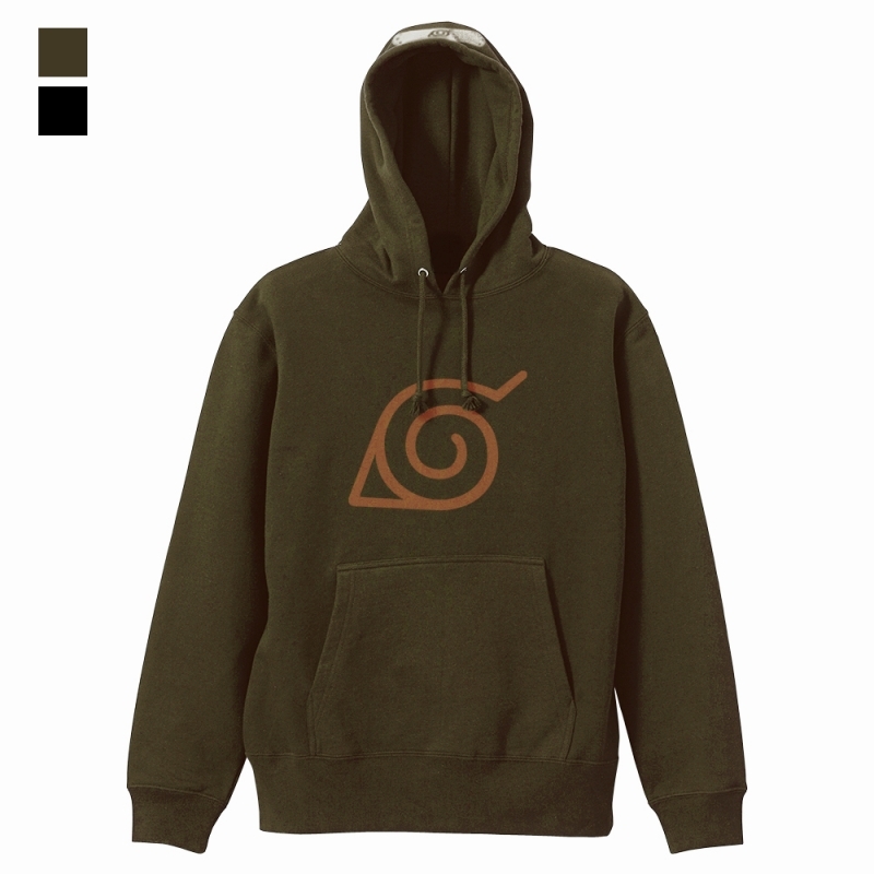 NARUTO-ナルト- 疾風伝 木ノ葉隠れの里 プルオーバーパーカー/MOSS-S - 官方商品图片 | AniSmile