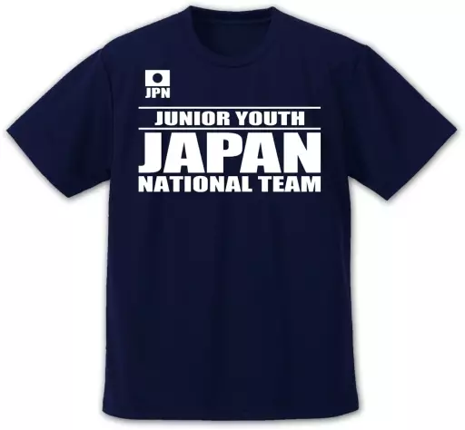 キャプテン翼シーズン2 ジュニアユース編 キャプテン翼 ジュニアユース日本代表 ドライTシャツ/NAVY- - AniSmile