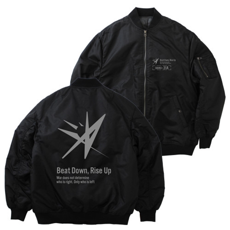 ヘブンバーンズレッド 31A 部隊ロゴ MA-1ジャケット Ver.2.0/BLACK- - AniSmile