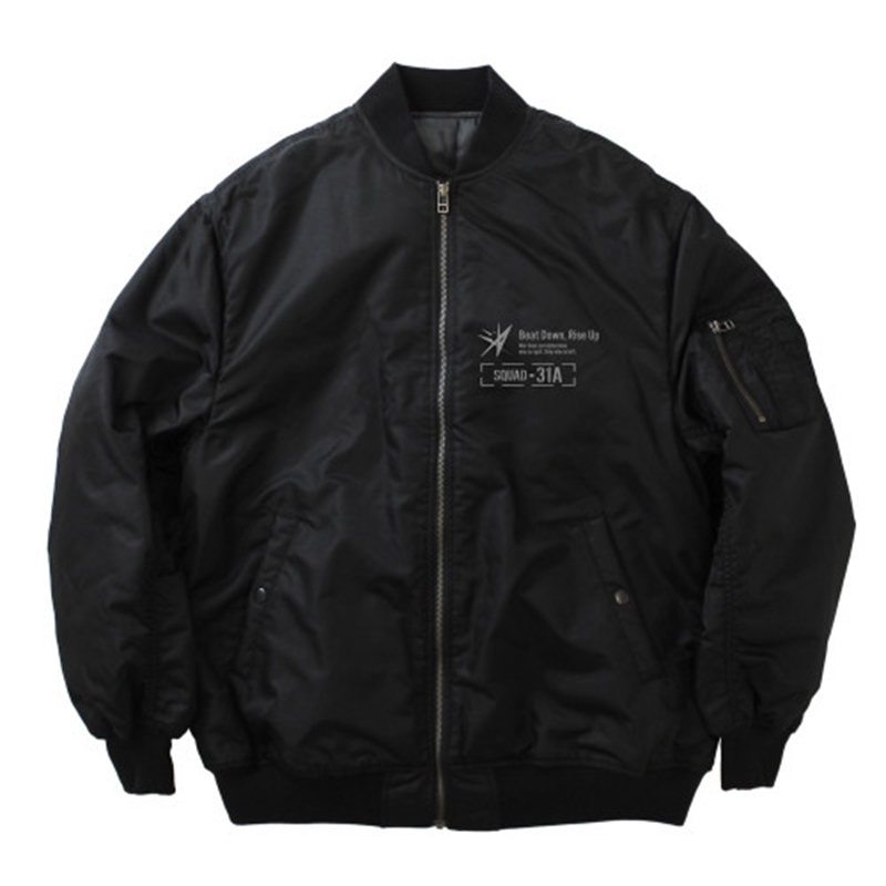 ヘブンバーンズレッド 31A 部隊ロゴ MA-1ジャケット Ver.2.0/BLACK-XL Image 2 | AniSmile