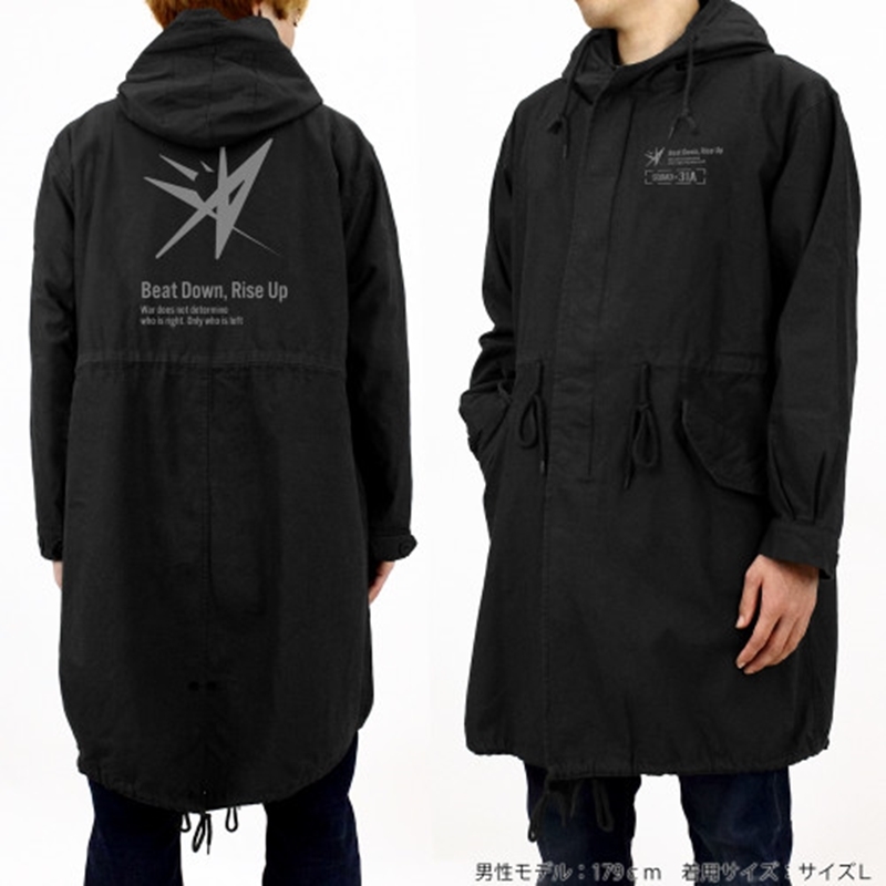 ヘブンバーンズレッド 31A 部隊ロゴ M-51ジャケット/BLACK-L 图片 4 | AniSmile
