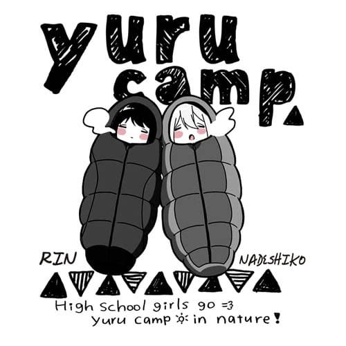 ゆるキャン△ リン&なでしこシュラフ Tシャツ/WHITE-S 画像 3 | AniSmile