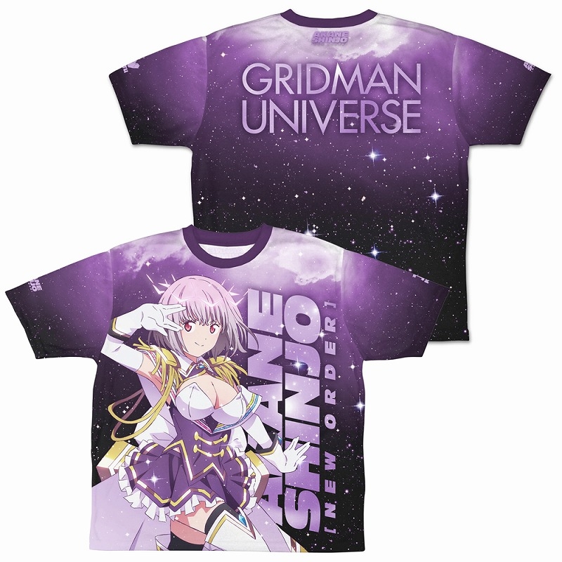 グリッドマン ユニバース 描き下ろし 新条アカネ(ニューオーダー) 両面フルグラフィックTシャツ/M - AniSmile