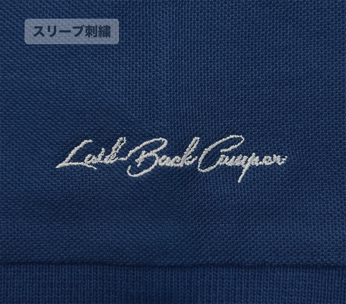 ゆるキャン△ SEASON3 バイク志摩リン ワンポイント刺繍ポロシャツ/INDIGO-XL 画像 4 | AniSmile