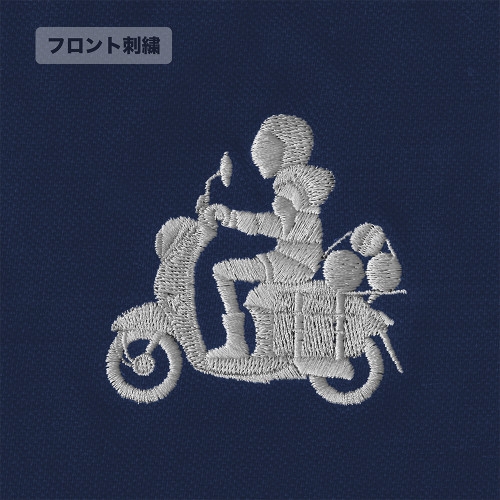 ゆるキャン△ SEASON3 バイク志摩リン ワンポイント刺繍ポロシャツ/INDIGO-S 画像 3 | AniSmile