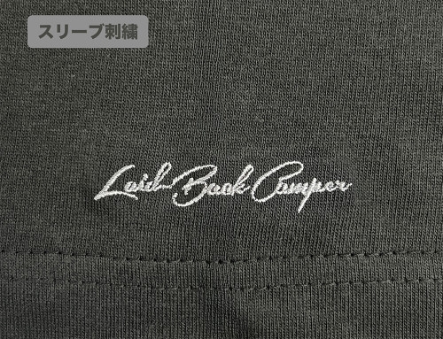 ゆるキャン△ SEASON3 バイク志摩リン ワンポイント刺繍Tシャツ/SUMI-L 画像 4 | AniSmile