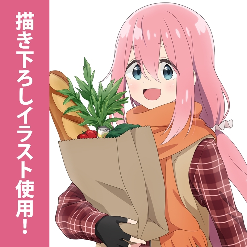 ゆるキャン△ SEASON3 描き下ろし 各務原なでしこ 両面フルグラフィックTシャツ ゼブラでお買物/XL 画像 5 | AniSmile
