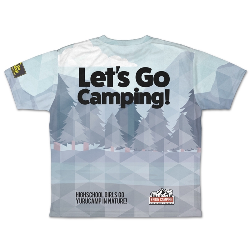 ゆるキャン△ SEASON3 描き下ろし 各務原なでしこ 両面フルグラフィックTシャツ ゼブラでお買物/L 画像 3 | AniSmile