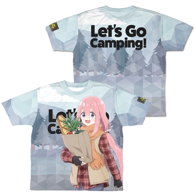 ゆるキャン△ SEASON3 描き下ろし 各務原なでしこ 両面フルグラフィックTシャツ ゼブラでお買物/M - AniSmile