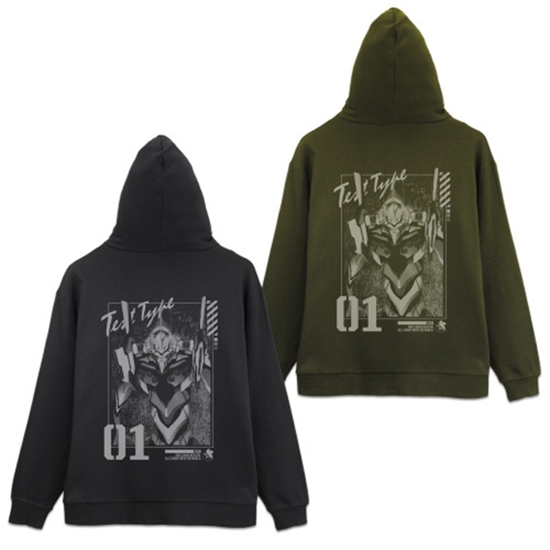 EVANGELION エヴァ初号機 ジップパーカー/BLACK-XL - AniSmile