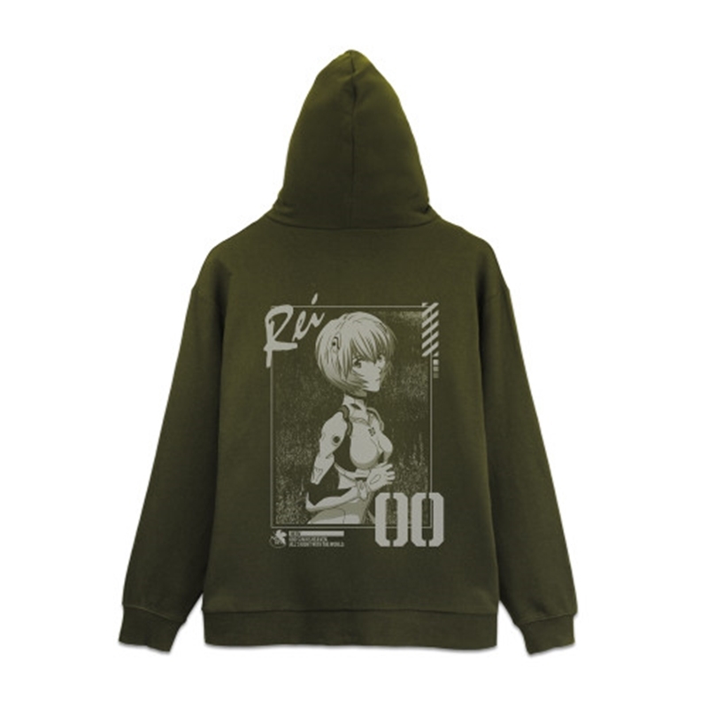 EVANGELION 綾波レイ ジップパーカー/MOSS-XL 画像 2 | AniSmile