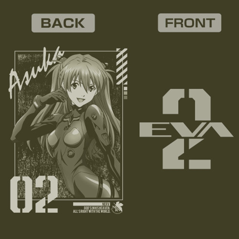 EVANGELION 式波・アスカ・ラングレー ジップパーカー/MOSS-XXL 画像 4 | AniSmile