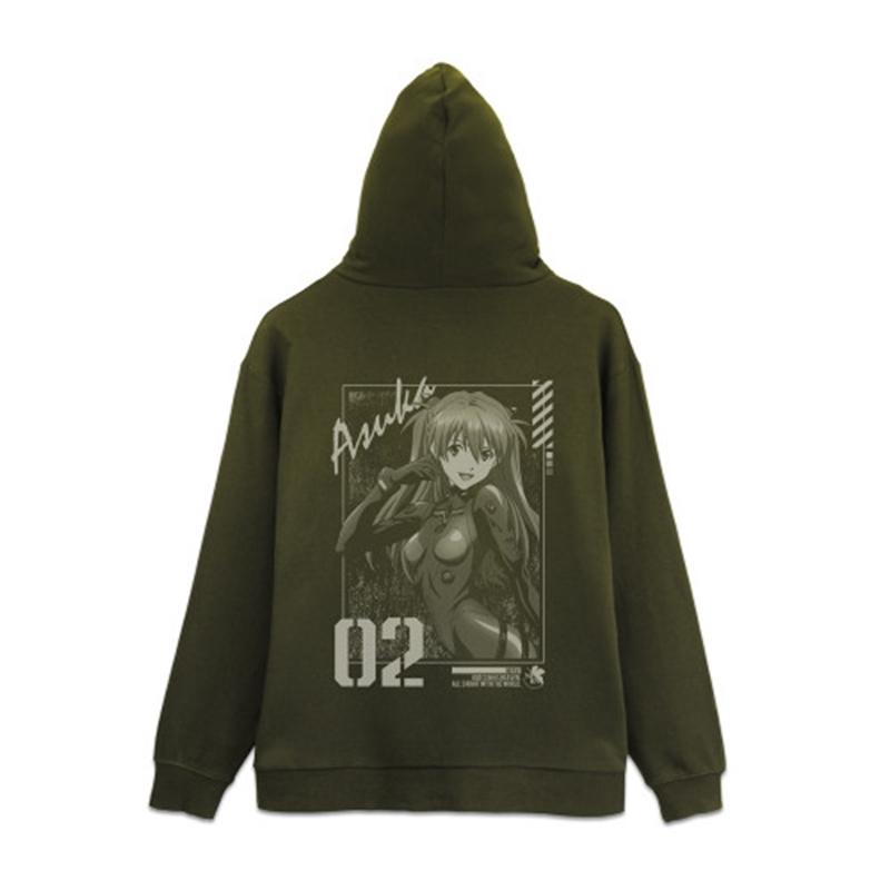 EVANGELION 式波・アスカ・ラングレー ジップパーカー/MOSS-XL 画像 2 | AniSmile